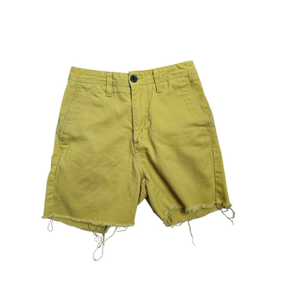 Carhartt Work in Progress Yellow Cut Off Shorts